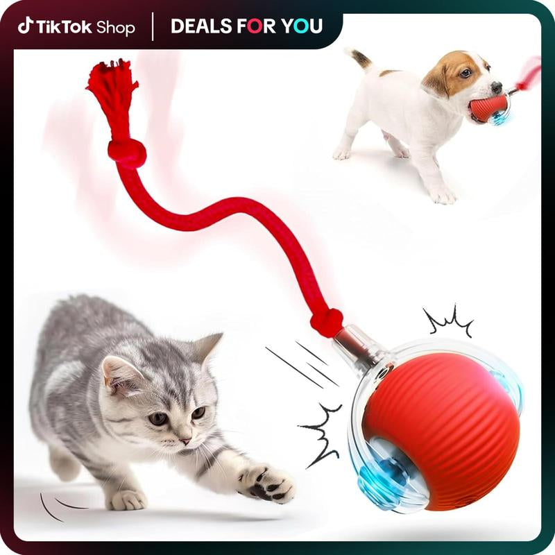 Interactive Cat Toy Ball: Automatically Rolling Electric Ball, Suitable for Indoor Cats/Dogs, Brings the Fun of Chasing Tails. Motion Sensing, Keeps Pets Busy and Enjoys Rich Sports Stimulation. Great Pet Gifts/Supplies.