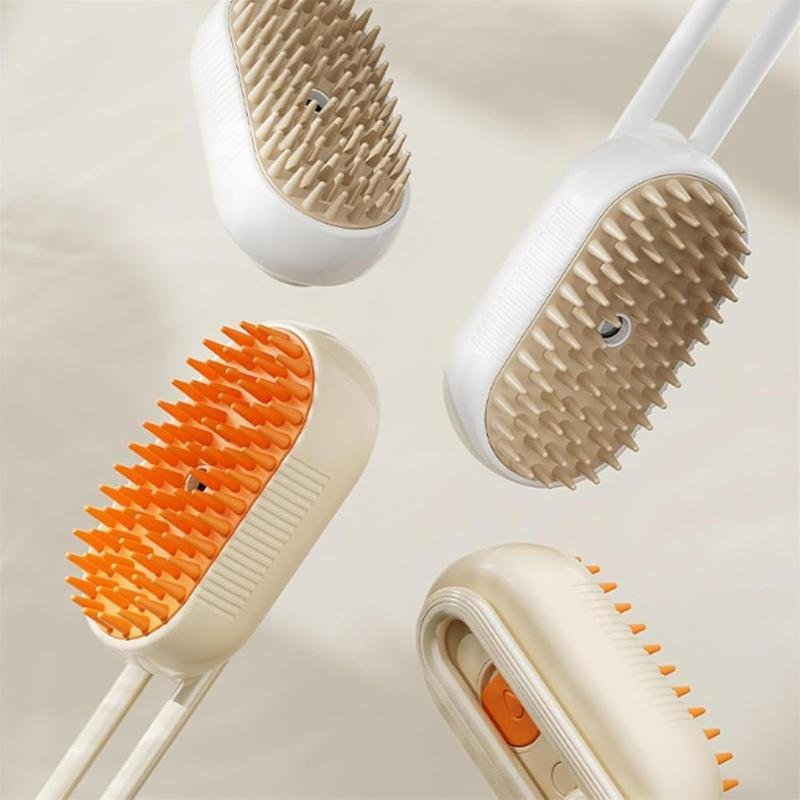 Steam Pet Brush for Pet Hair 3-IN-1 Steamy Cat Brush Grooming Comb for Dog Steam Brush for Cats Remove Flying Fur Steam Advanced Pet Hair Removal Comb Pet Pal Brush Cleaning,Pet Steam Brush,Cat Dog Hair Remover, Adjustable Pet Hair Remover,Pet Steamy Mist